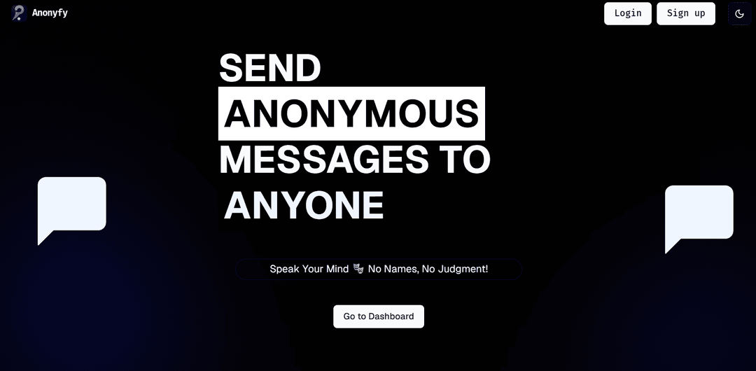 Anonify – Anonymous Messaging Platform